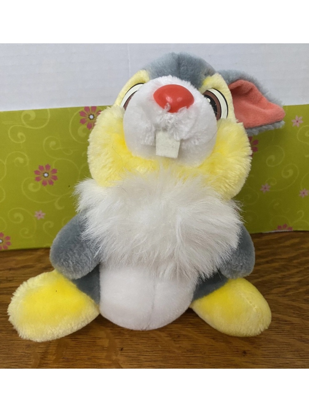 Vintage Disneyland Thumper Rabbit Plush Walt Disney World 80s Stuffed Animal 9”